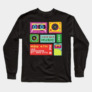 Retro music Long Sleeve T-Shirt